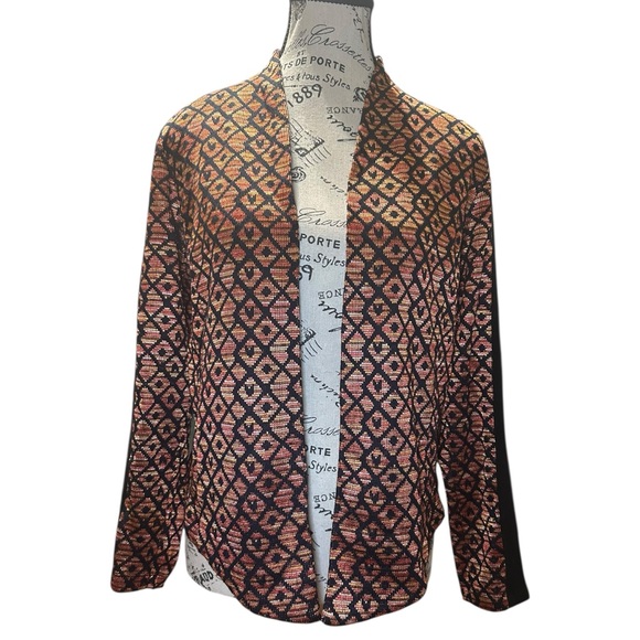 Ruby Rd. Jackets & Blazers - Ruby Rd Diamond Knit Jacket Cardigan Sz Small